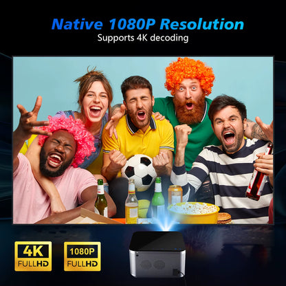 Transform Your Home Entertainment with the 4K Android 11 Smart Projector – Stunning 580ANSI Brightness and Voice Control for Ultimate Viewing Experience