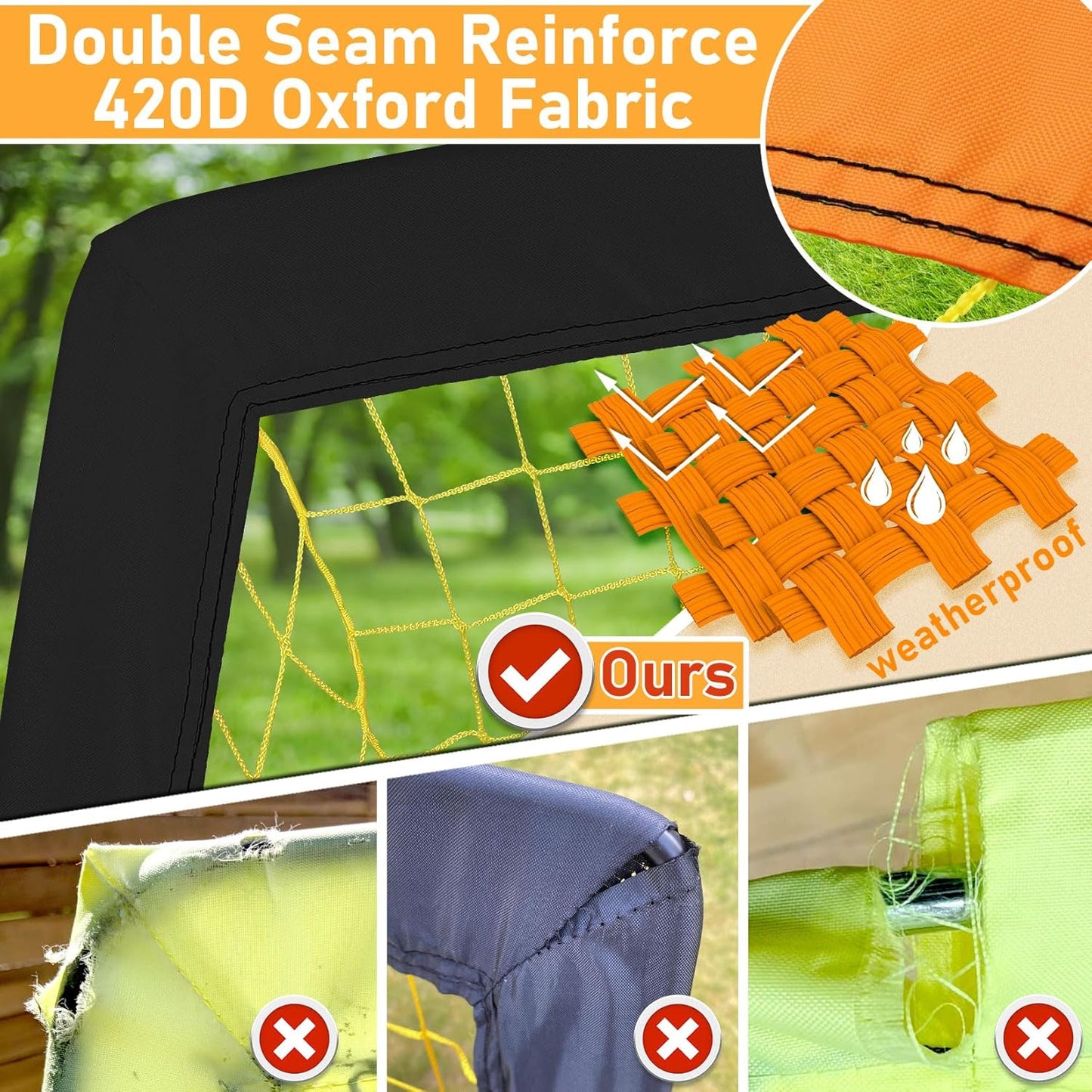 Soccer Net Kids Portable Soccer Goal for Backyard Training