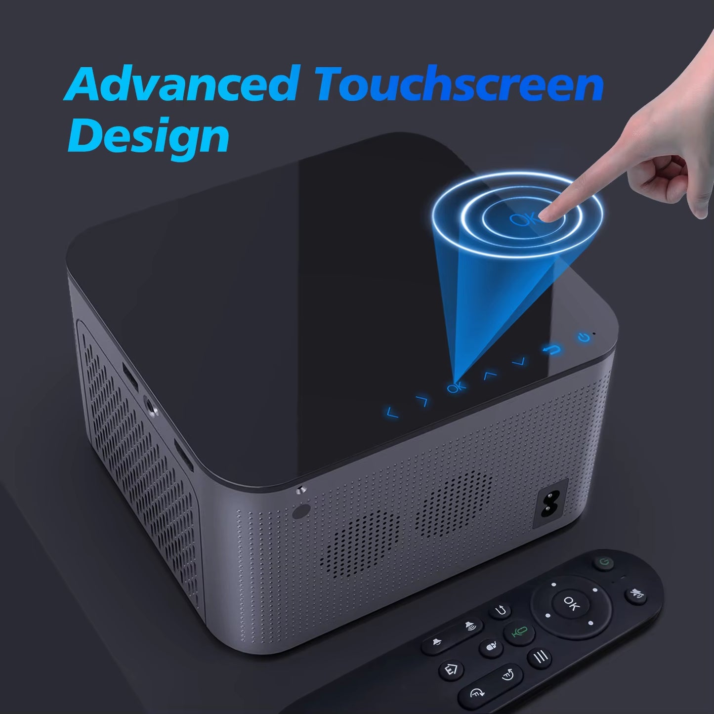Transform Your Home Entertainment with the 4K Android 11 Smart Projector – Stunning 580ANSI Brightness and Voice Control for Ultimate Viewing Experience